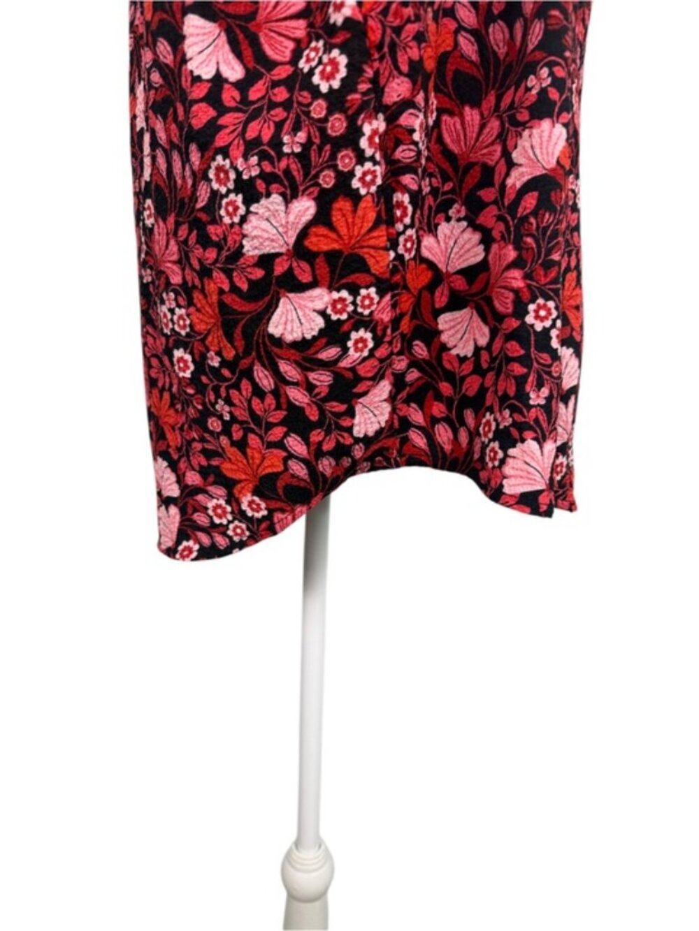 Draper James L Red Floral Square Neck Blouse Romantic Cottagecore Top - Picture 8 of 11